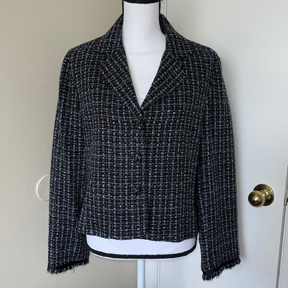 Sweet Lily Tweed Jacket Blazer size 10 - Picture 2 of 11